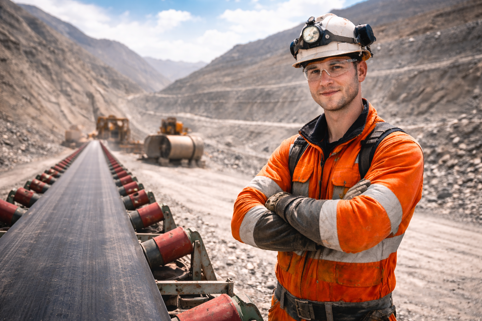 Ayudante vulcanizador de correas transportadoras